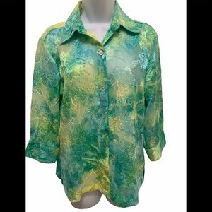 Marisol 6 Button Blouse Size Small